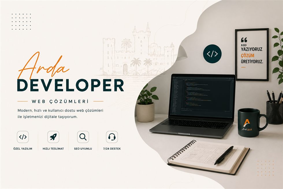 Mehmet Arda Web Developer çalışma alanı